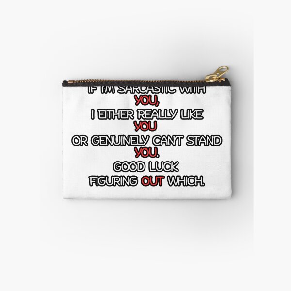 Item preview, Sarcastic with YOU (red) designed and sold by Sober-Gifts.