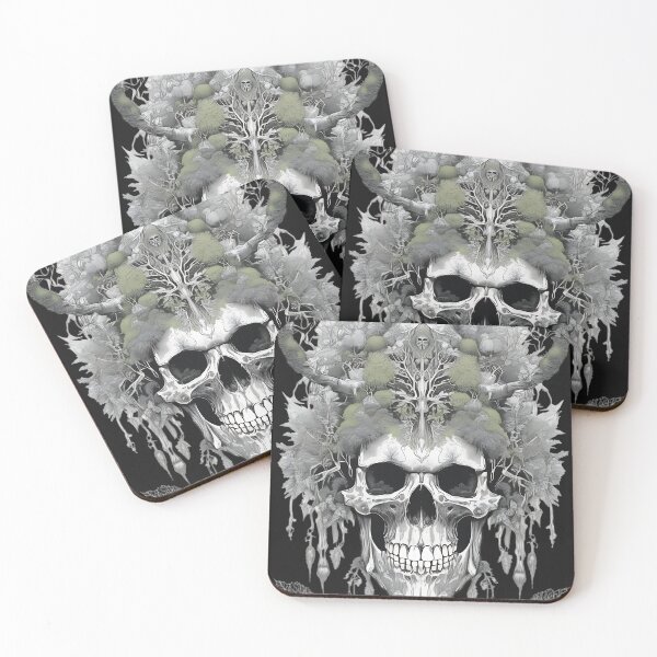 Item preview, Leshy Forest Skull Antlers Engraving designed and sold by DarkOriginArts.