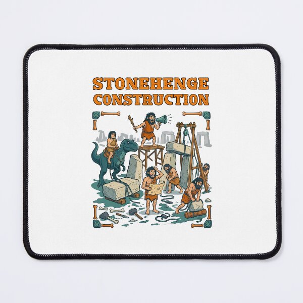 Item preview, Cavemen Building Stonehenge designed and sold by TeeARTHY.