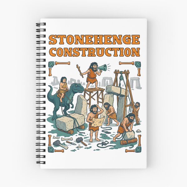 Item preview, Cavemen Building Stonehenge designed and sold by TeeARTHY.