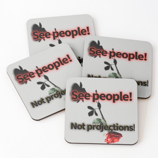 Item preview, See People Not Projections Red Rose Art  designed and sold by Heal of Souls Designs .
