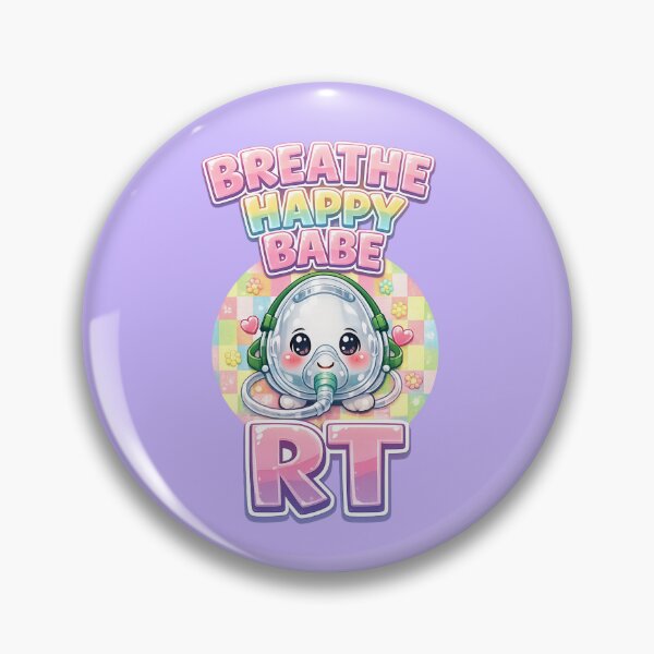 Item preview, Cute Kawaii Oxygen Mask Mascot Respiratory Therapist Gift Shirt | Breathe Happy Babe RT | Respiratory Care Week Medical Worker Checkered Design designed and sold by ClinicalHubs.