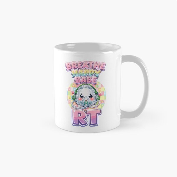 Item preview, Cute Kawaii Oxygen Mask Mascot Respiratory Therapist Gift Shirt | Breathe Happy Babe RT | Respiratory Care Week Medical Worker Checkered Design designed and sold by ClinicalHubs.