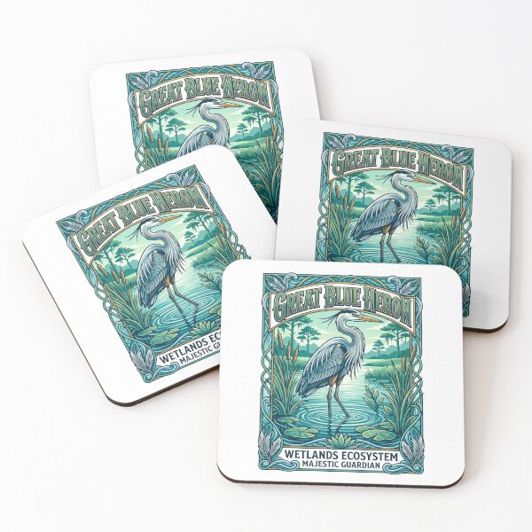 Item preview, Great Blue Heron Wetlands Majestic Guardian designed and sold by TeeARTHY.