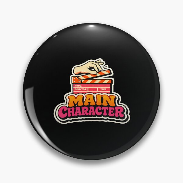 Item preview, Main Character Energy | Retro Movie Clapperboard Graphic for Film Lovers & Aesthetic Apparel designed and sold by Bright Nest Studio.