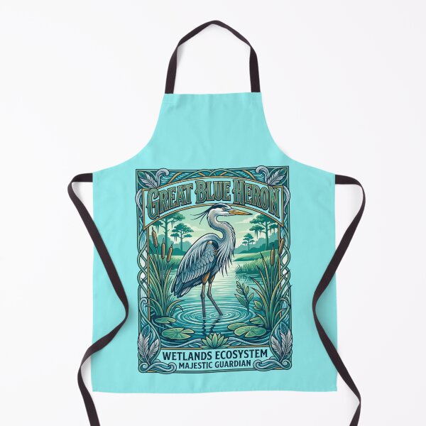Item preview, Great Blue Heron Wetlands Majestic Guardian designed and sold by TeeARTHY.