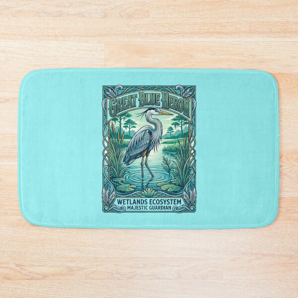 Item preview, Great Blue Heron Wetlands Majestic Guardian designed and sold by TeeARTHY.