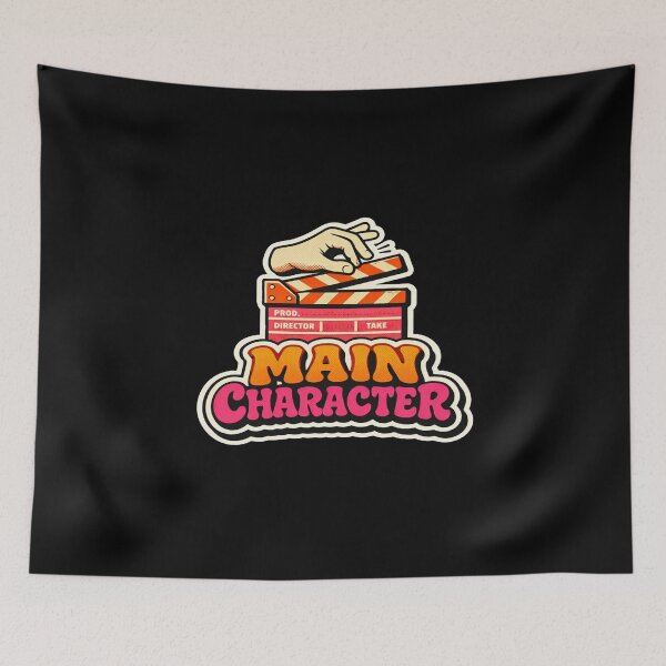 Item preview, Main Character Energy | Retro Movie Clapperboard Graphic for Film Lovers & Aesthetic Apparel designed and sold by Bright Nest Studio.