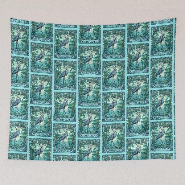 Item preview, Great Blue Heron Wetlands Majestic Guardian designed and sold by TeeARTHY.