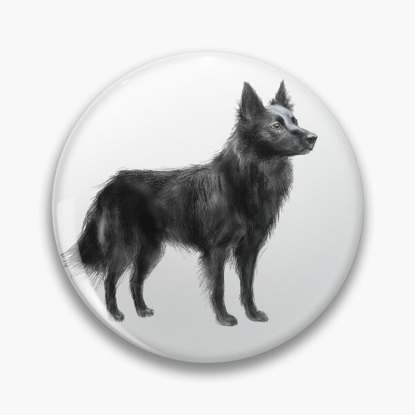 Item preview, Schipperke doggie illustration  designed and sold by Roxane Bay.