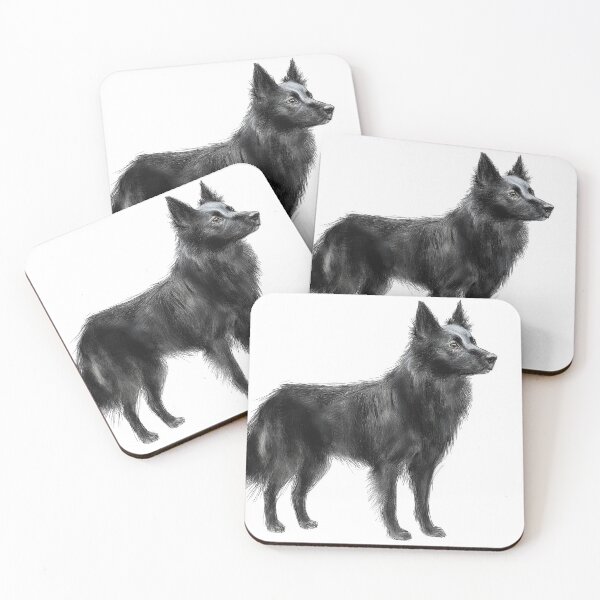 Item preview, Schipperke doggie illustration  designed and sold by Roxane Bay.