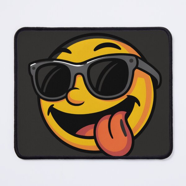 Item preview, Cool Emoji with Sunglasses Funny T-Shirt | Tongue Out Smiley Face Graphic | Trendy Meme Streetwear Design designed and sold by GiftLore Studio.