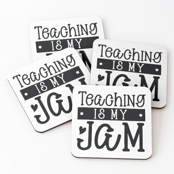 Item preview, Teaching Is My Jam - Cute Retro School Teacher Life Art designed and sold by FuzionRaptor.