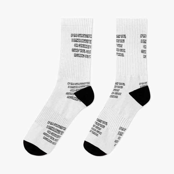 Item preview, Sarcastic with YOU (no color) designed and sold by Sober-Gifts.