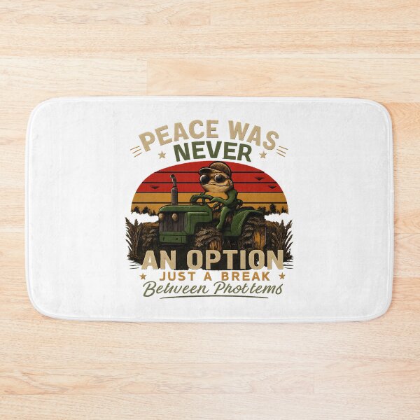 Item preview, Frog Farmer Meme Vintage Tractor – Peace Was Never An Option designed and sold by BrightHamster.