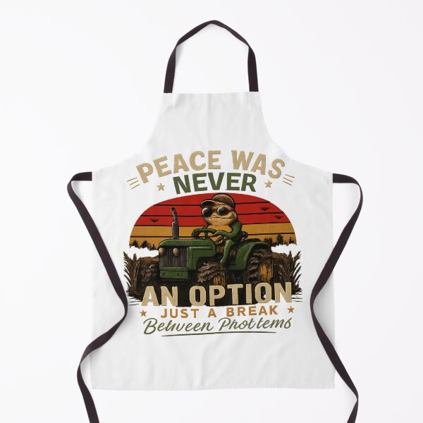 Item preview, Frog Farmer Meme Vintage Tractor – Peace Was Never An Option designed and sold by BrightHamster.