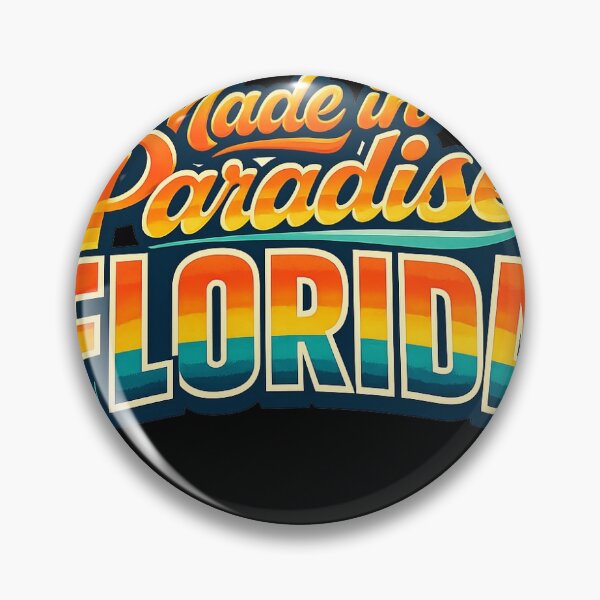 Item preview, *Made in Paradise Florida Retro Sunset Typography* designed and sold by Petringo.