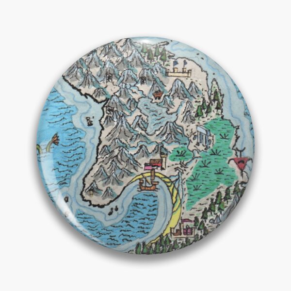 Item preview, Map of Heskfar Isles designed and sold by M.Mill Drawings.