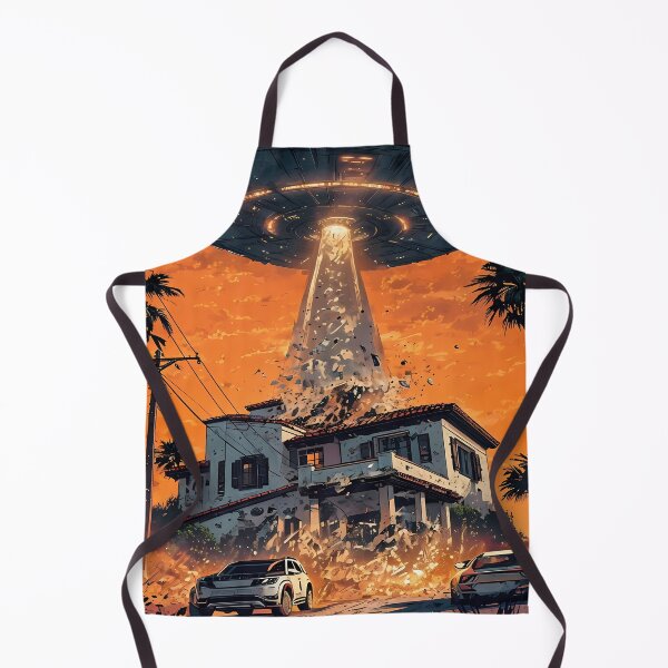 Item preview, JUST PAID OFF THE MORTGAGE - Funny UFO Alien Attack Art designed and sold by Modern Nest Art.