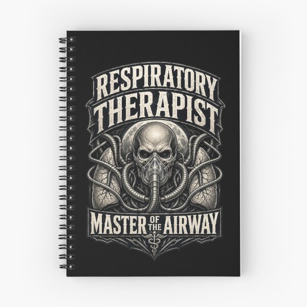 Item preview, Gothic Skull Respiratory Therapist Master Of The Airway Shirt | Dark Healthcare RT Week Design designed and sold by ClinicalHubs.