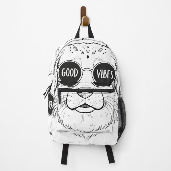 Item preview, Cool Dog Wearing Sunglasses Good Vibes Sticker - Golden Retriever Hippie Art designed and sold by BestChoiceService.