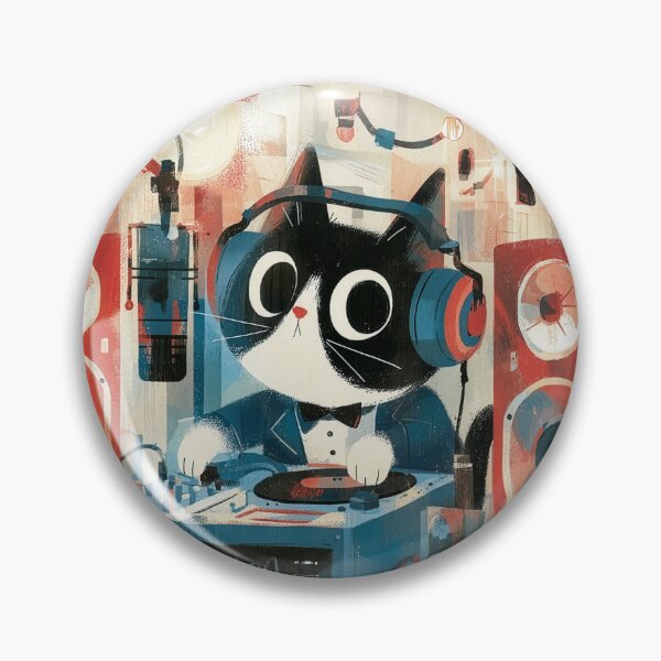 Item preview, Estudio de DJ Midnight Cat designed and sold by Dusk Atelier.