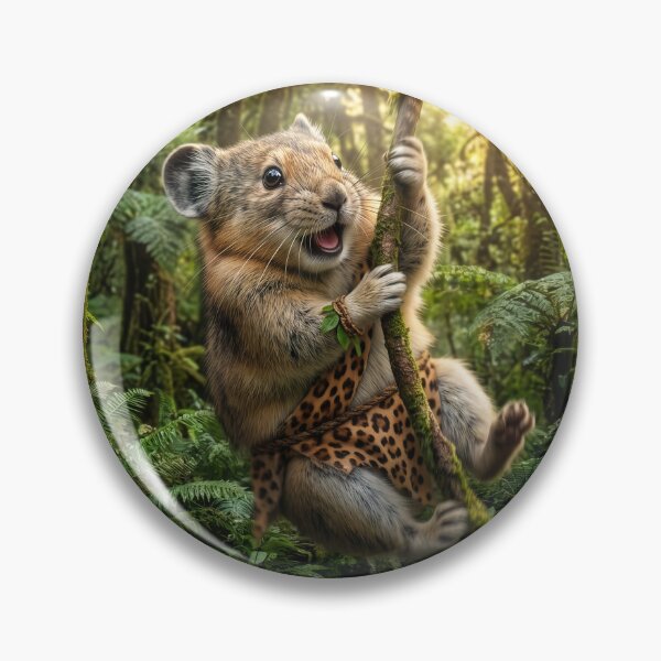 Item preview, Pika Tarzan Swings From Vine designed and sold by Tridentulus.
