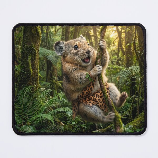 Item preview, Pika Tarzan Swings From Vine designed and sold by Tridentulus.