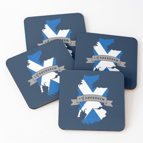 Item preview, I Love Aberdeen on a Scotland Map with Saltire Flag designed and sold by S-and-W-4ever.