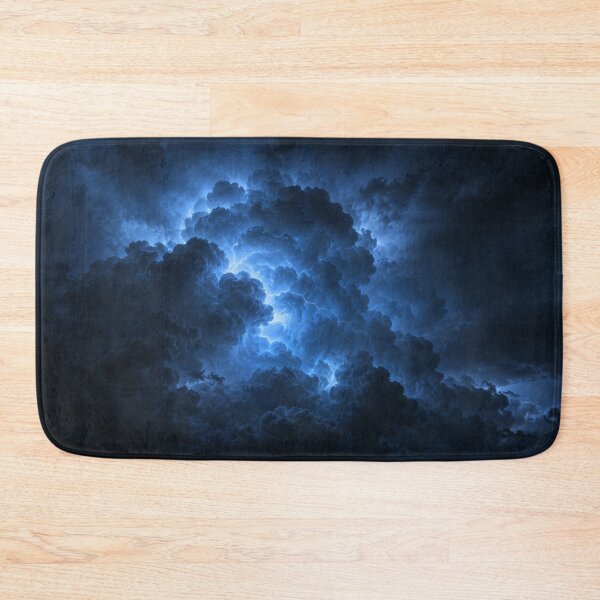 Item preview, Electric Blue Thunderstorm Cloud Dark Art designed and sold by irfanshikh.