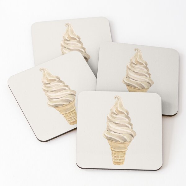 Item preview, Vanilla Ice Cream Illustration designed and sold by Spring Things.
