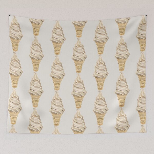Item preview, Vanilla Ice Cream Illustration designed and sold by Spring Things.