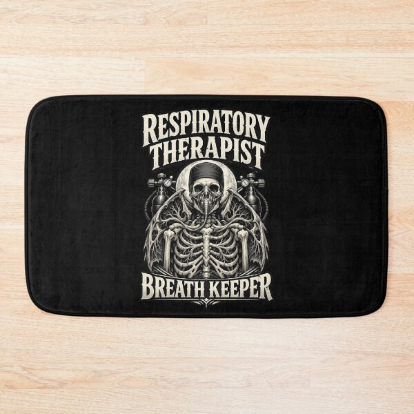 Item preview, Gothic Skeleton Respiratory Therapist Breath Keeper Halloween Healthcare Apparel Design designed and sold by ClinicalHubs.