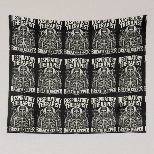 Item preview, Gothic Skeleton Respiratory Therapist Breath Keeper Halloween Healthcare Apparel Design designed and sold by ClinicalHubs.