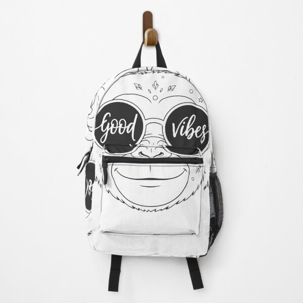 Item preview, Cool Monkey Wearing Sunglasses Good Vibes Sticker - Cute Chimp Hippie Line Art designed and sold by BestChoiceService.