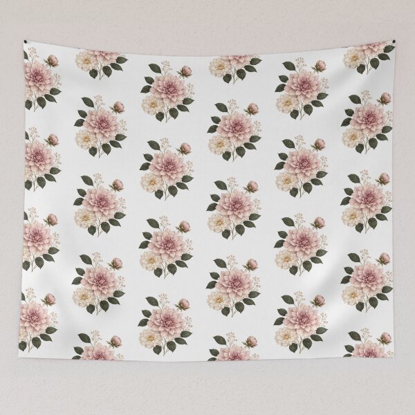 Artikelvorschau, Soft Botanical Dahlia Floral Shirt | Elegant Vintage Flower Aesthetic entworfen und verkauft von GreenVerseStore.