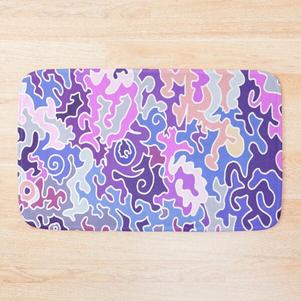 Item preview, Pastel Abstract Doodle Pattern | Purple Pink Blue Modern Line Art designed and sold by Zeddessay.