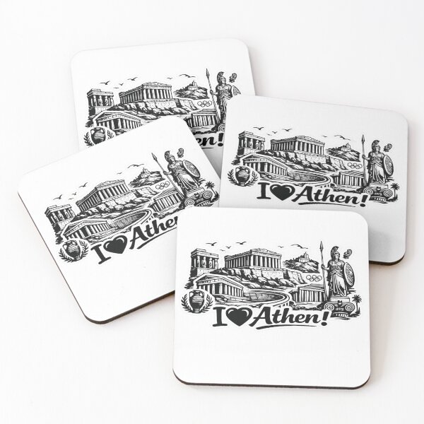 Item preview, I Love Athens Skyline designed and sold by Stickimaison.