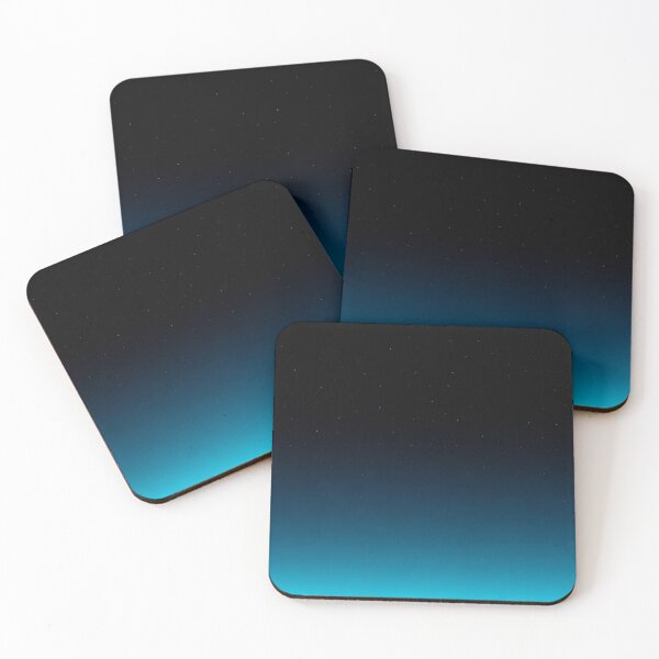 Item preview, Minimal Cosmos Gradient Black to Teal Art designed and sold by irfanshikh.