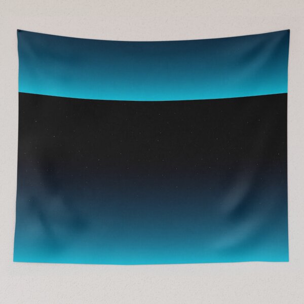 Item preview, Minimal Cosmos Gradient Black to Teal Art designed and sold by irfanshikh.