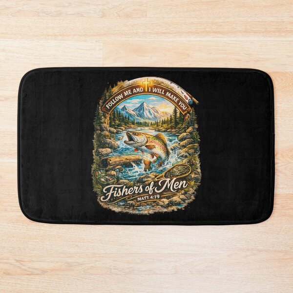 Item preview, Fishers of Men Matthew 4:19 Christian Fishing T-Shirt designed and sold by Teetreasure2.
