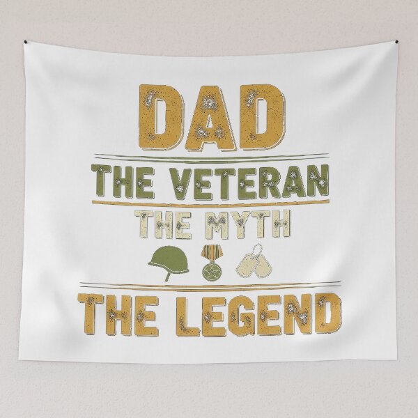 Item preview, Dad The Veteran The Myth The Legend Shirt designed and sold by Designs-RZ.