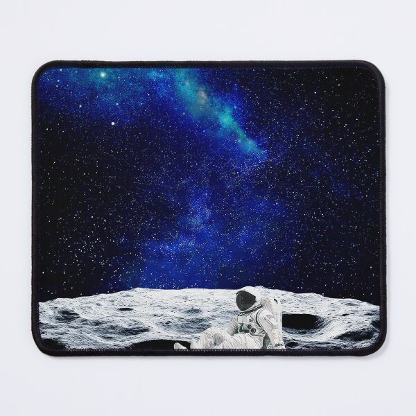 Item preview, Astronaut serene escape - milky way lunar view. designed and sold by FahdSpaceArt.