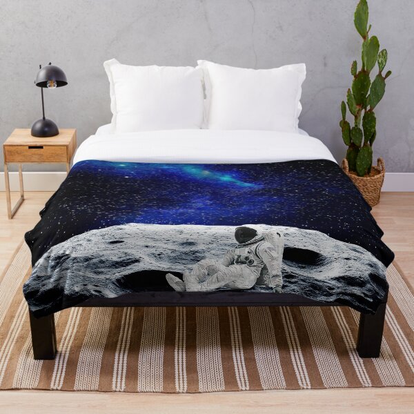 Item preview, Astronaut serene escape - milky way lunar view. designed and sold by FahdSpaceArt.