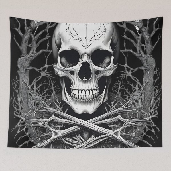 Item preview, Dark Norse Viking Ritual Skull Engraving designed and sold by DarkOriginArts.