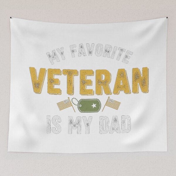Item preview, My Favorite Veteran Is My Dad T-Shirt designed and sold by Designs-RZ.
