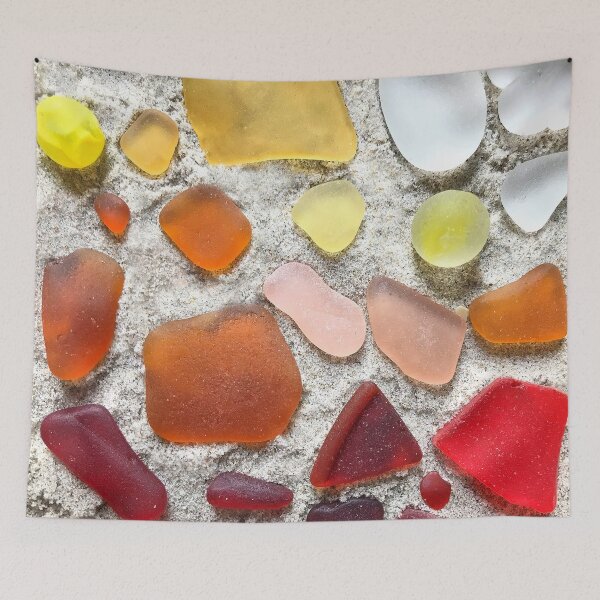 Item preview, Bright Colored Seaglass in the Sand designed and sold by LeslieMac713.