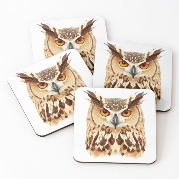 Item preview, Great Horned Owl designed and sold by Lowpolyworld.