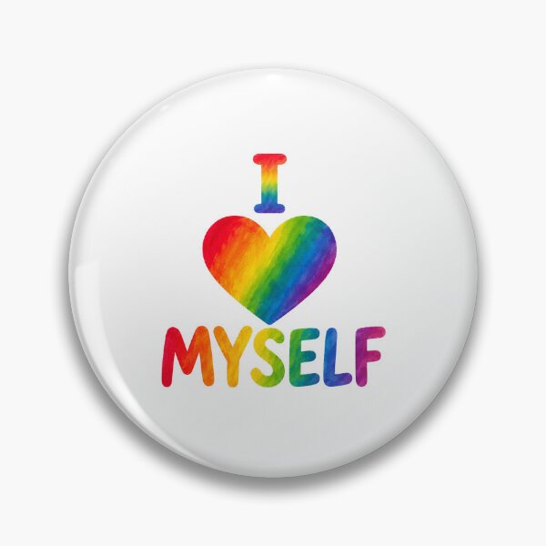 Item preview, Rainbow I Love Myself Heart - Cute Self Love Quotes designed and sold by VariusDesigns.