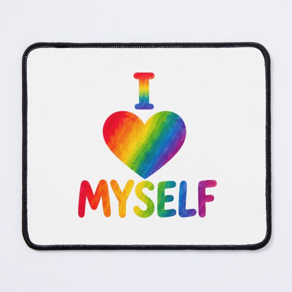 Item preview, Rainbow I Love Myself Heart - Cute Self Love Quotes designed and sold by VariusDesigns.